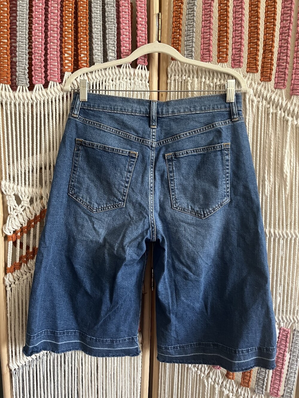 Women's GAP High Rise Denim Culotte Jeans - Picture 5 of 5